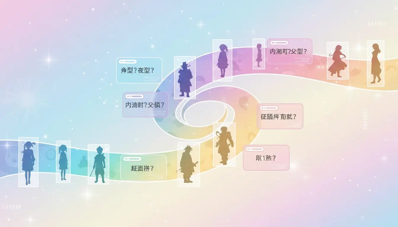 How the ACGTI test works — 39 fandom-behavior personality questions