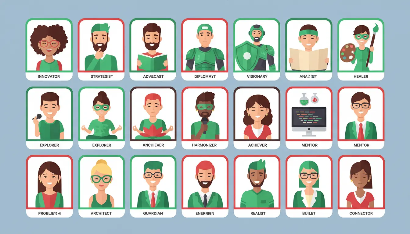 RFTI Test results β 20 unique personality type profiles